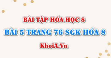 Bài 5 trang 76 SGK Hóa 8: Cách tính khối lượng và thể tích theo phương trình hóa học